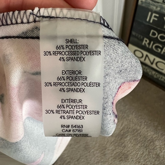 Women's Short Sleeve Floral Printed Scuba Crepe Fit and Flare Dress - Picture 8 of 9